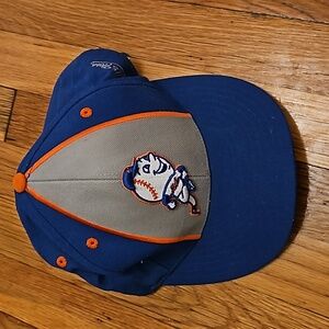 RARE Mitchell & Ness New York Mets Cooperstown Vintage Logo Pro Model Hat 7 3/8